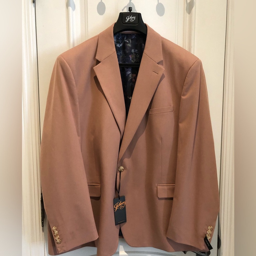 New Johnny Bigg Classic Dusty Rose Single-Breasted Sport Blazer